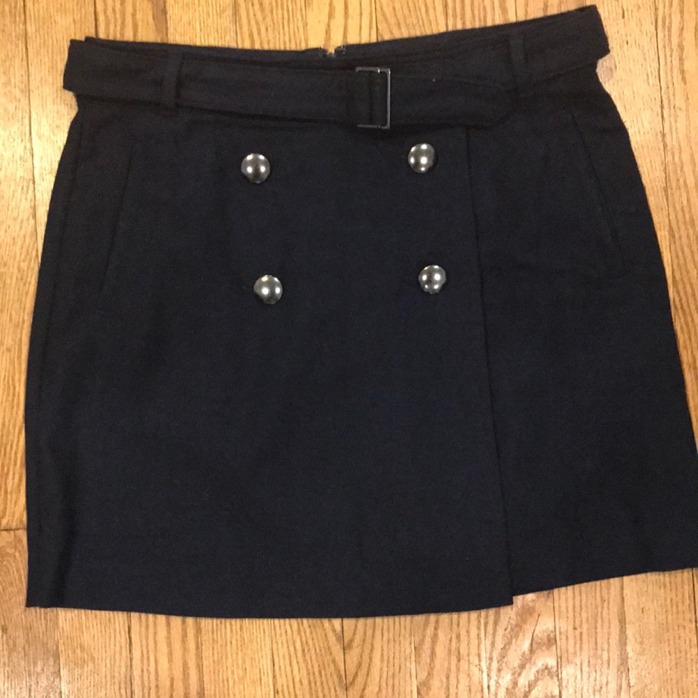 Banana republic navy wool skirt with pockets
